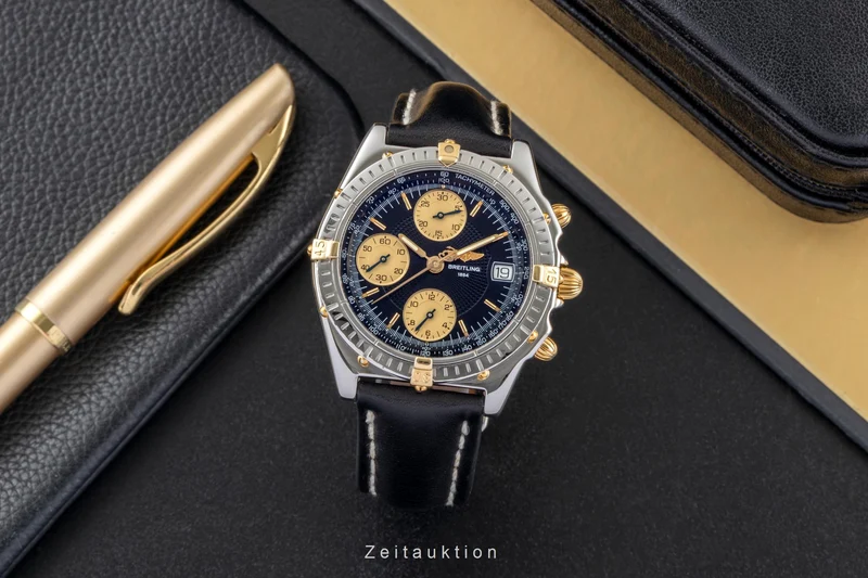 Breitling Chronomat chronograph steel / gold automatic men's watch B13050.1 [2600988]