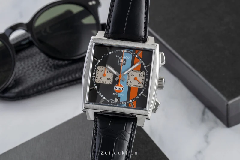 Tag Heuer Monaco chronograph steel automatic men's watch CAW2113. FC6250 Limited [2600981]
