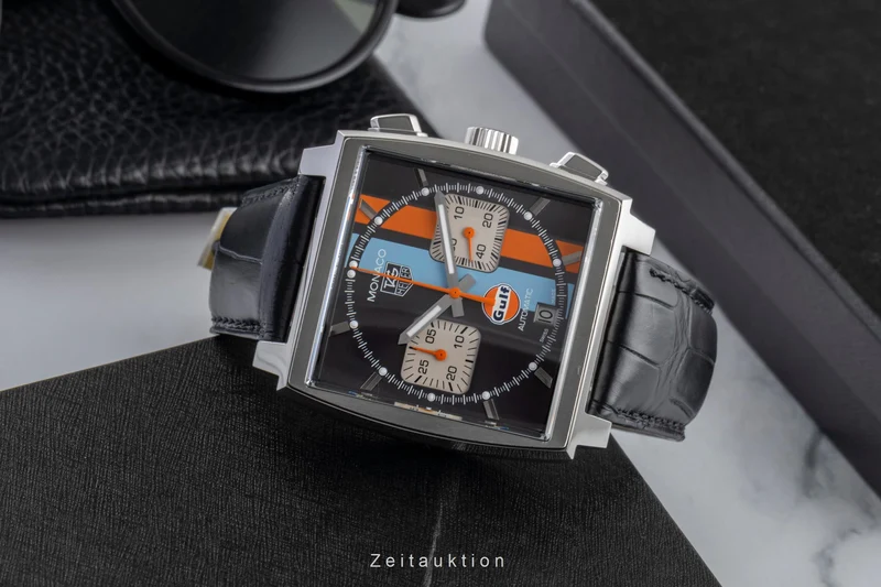 Tag Heuer Monaco chronograph steel automatic men's watch CAW2113. FC6250 Limited [2600981]