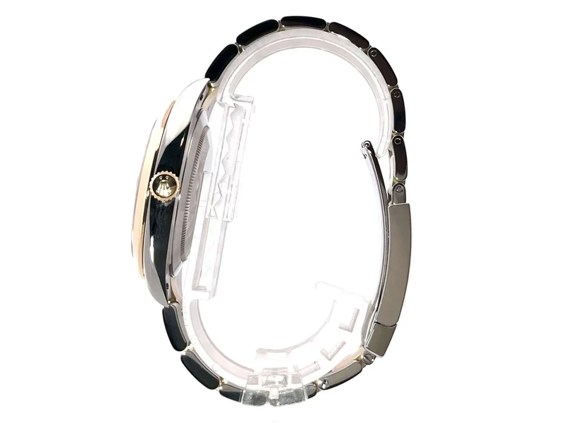 Rolex Datejust 41 Edelstahl Gelbgold 126303 Schwarz Diamant