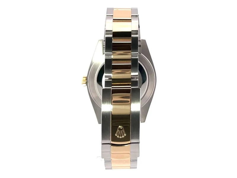 Rolex Datejust 41 Edelstahl Gelbgold 126303 Schwarz Diamant