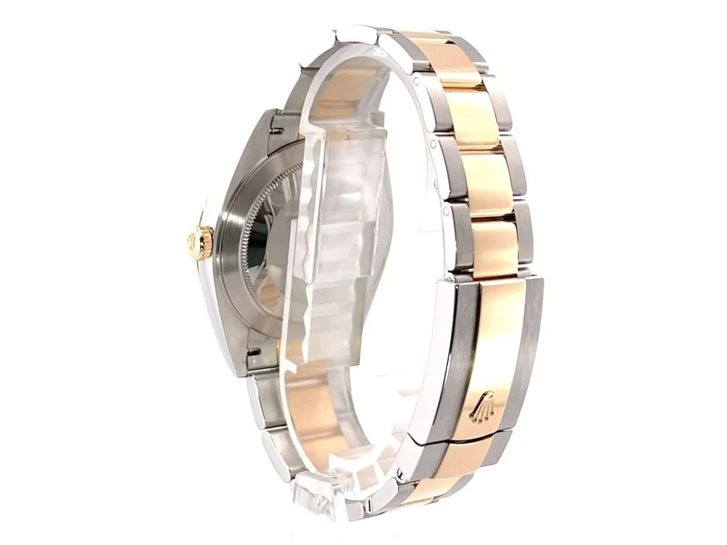 Rolex Datejust 41 Edelstahl Gelbgold 126303 Perlmutt Diamant
