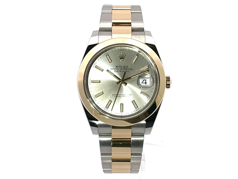 Rolex Datejust 41 Edelstahl Gelbgold 126303 Silber