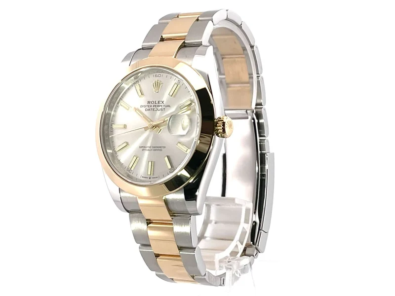 Rolex Datejust 41 Edelstahl Gelbgold 126303 Silber