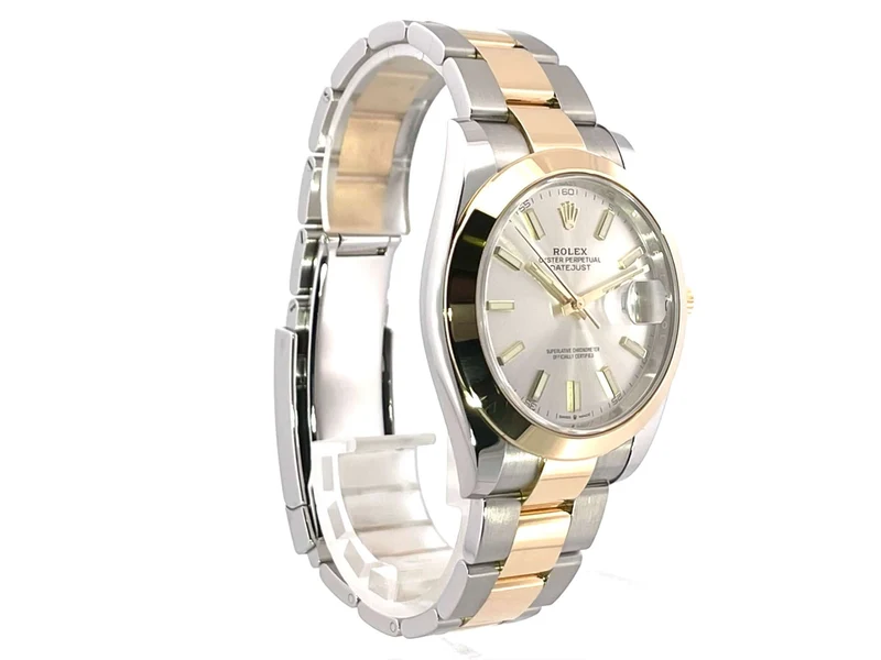 Rolex Datejust 41 Edelstahl Gelbgold 126303 Silber