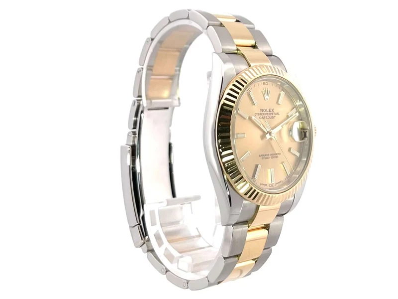 Rolex Datejust 41 Edelstahl Gelbgold 126333 Champagner