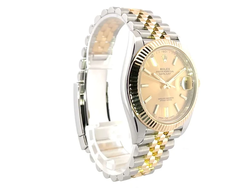 Rolex Datejust 41 Edelstahl Gelbgold 126333 Champagner Jubile-Band