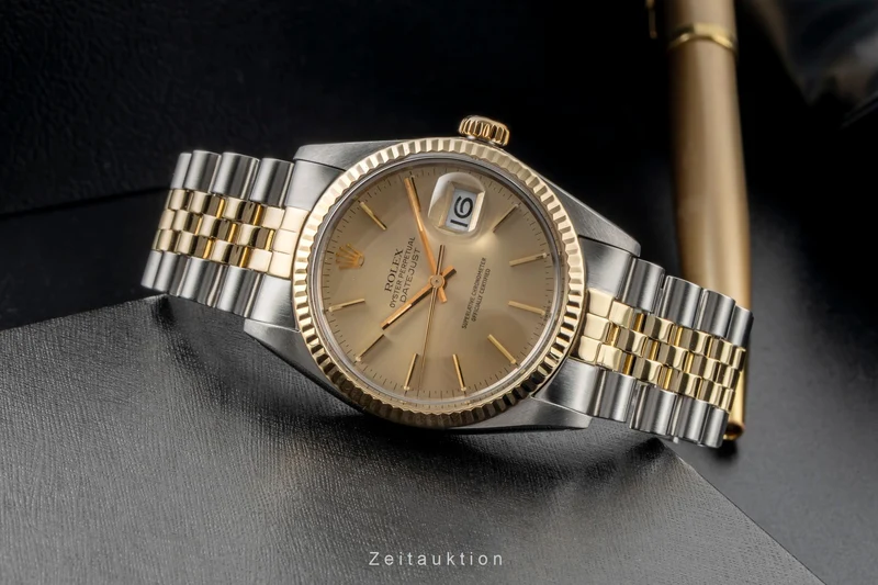 Rolex Datejust steel / gold automatic men's watch 16013 Vintage [2601165]