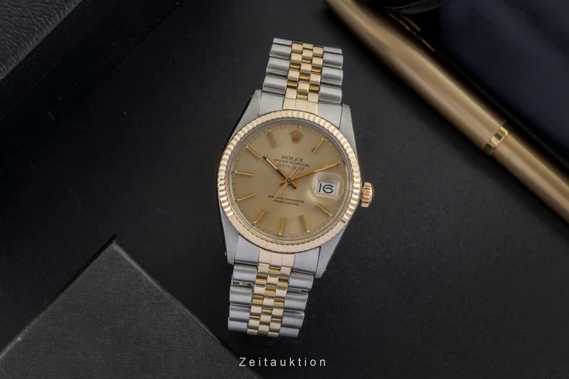 Rolex Datejust steel / gold automatic men's watch 16013 Vintage [2601165]