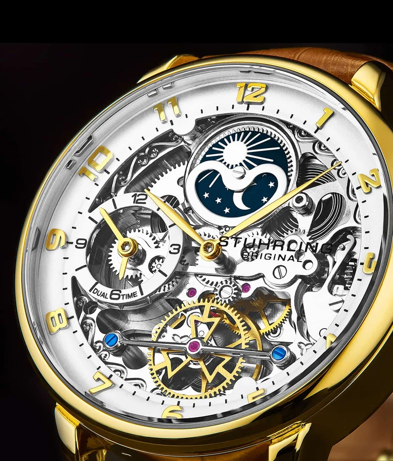Stührling Precision Masterpiece 3925 Automatic Skeleton 40mm