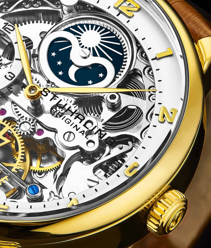 Stührling Precision Masterpiece 3925 Automatic Skeleton 40mm