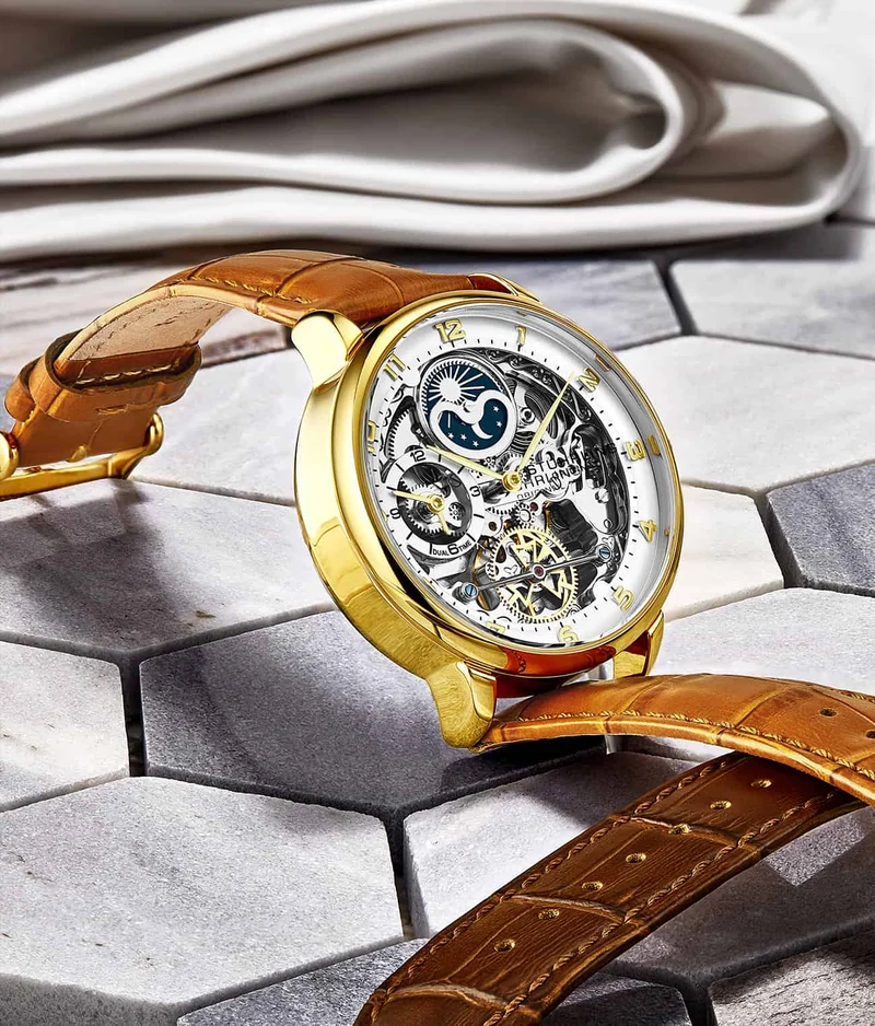 Stührling Precision Masterpiece 3925 Automatic Skeleton 40mm