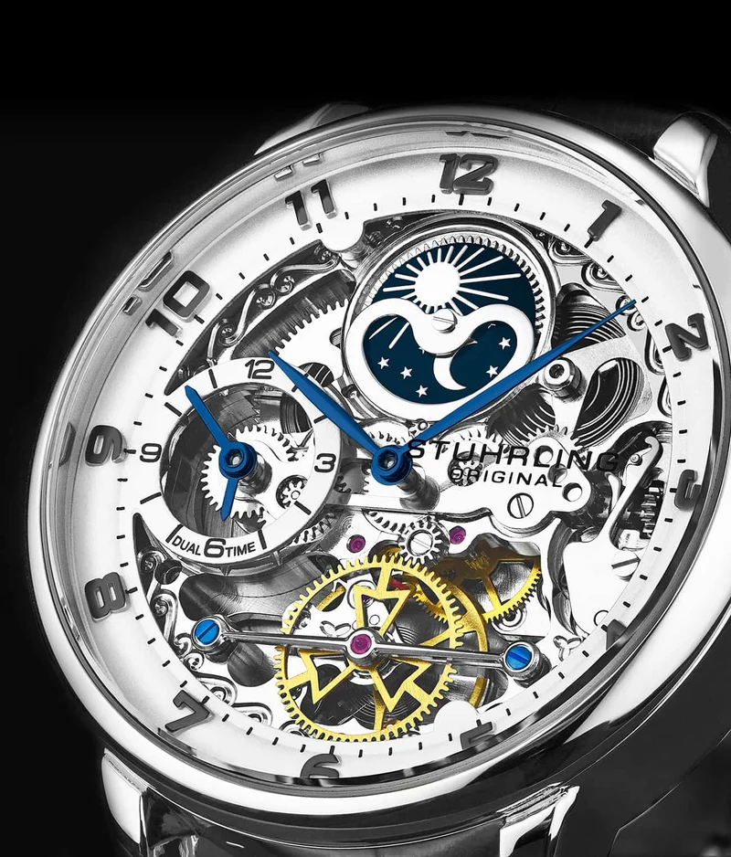 Stührling Precision Masterpiece 3925 Automatic Skeleton 40mm