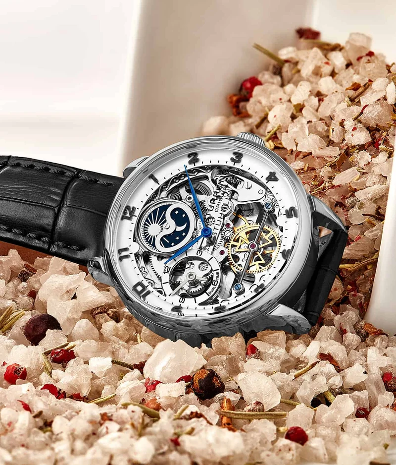 Stührling Precision Masterpiece 3925 Automatic Skeleton 40mm