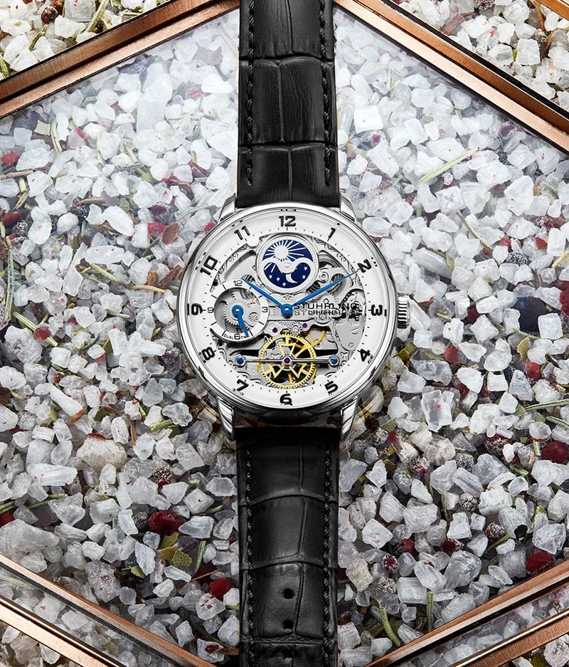 Stührling Precision Masterpiece 3925 Automatic Skeleton 40mm