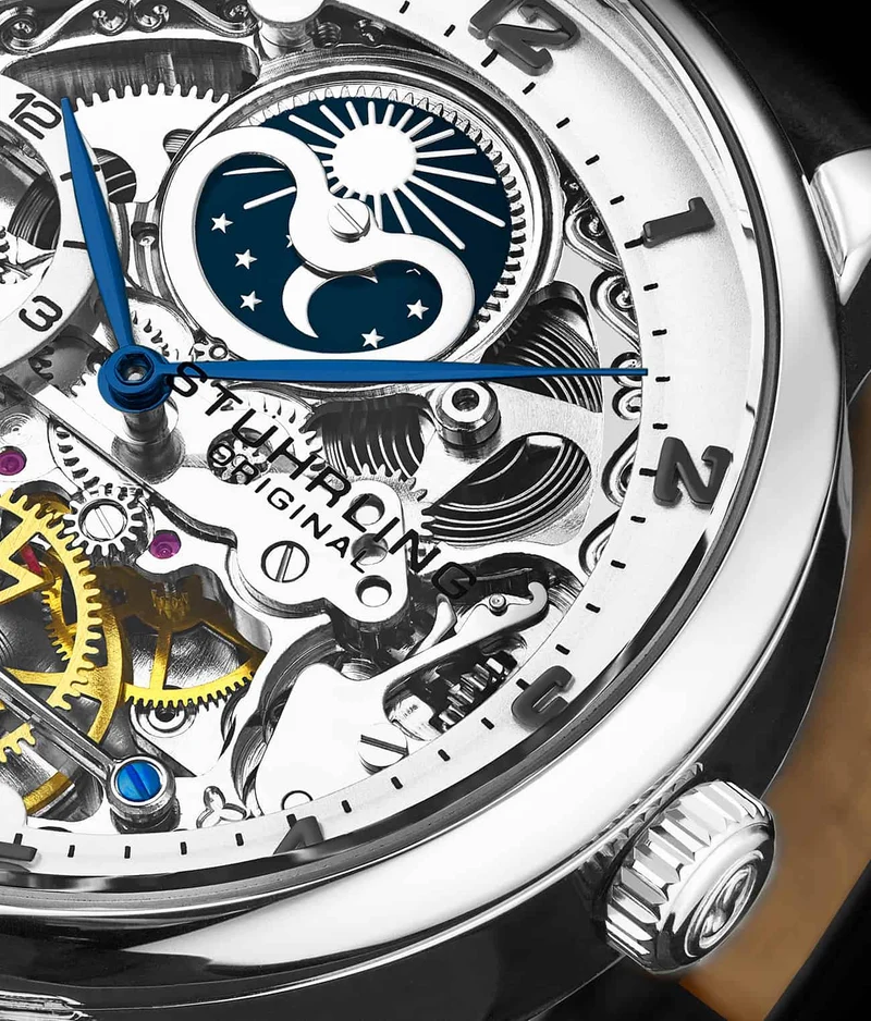 Stührling Precision Masterpiece 3925 Automatic Skeleton 40mm