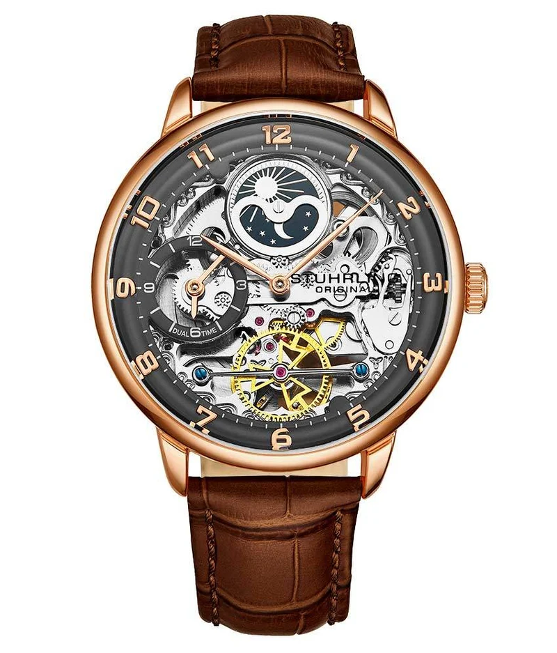 Stührling Precision Masterpiece 3925 Automatic Skeleton 40mm