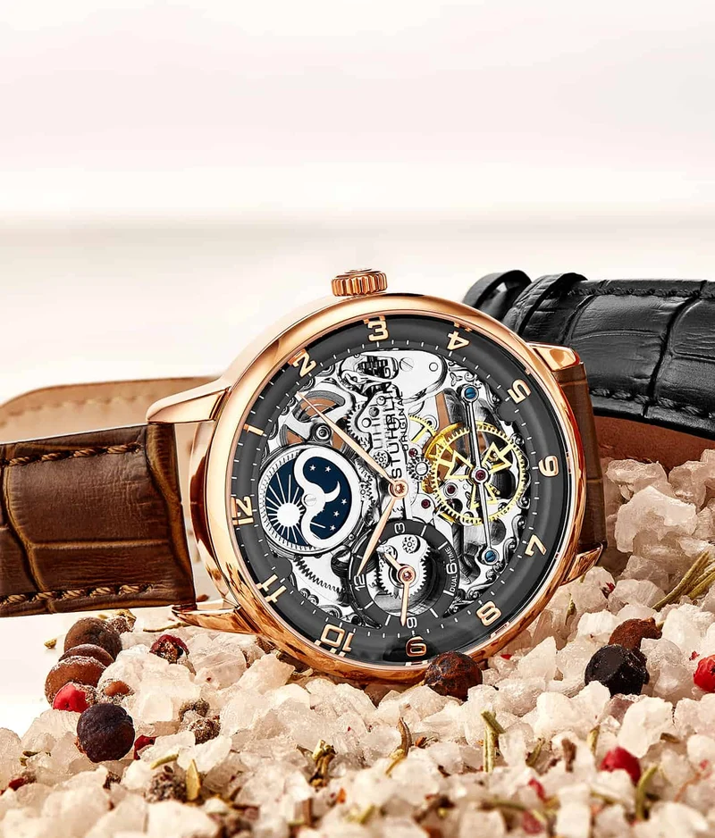 Stührling Precision Masterpiece 3925 Automatic Skeleton 40mm