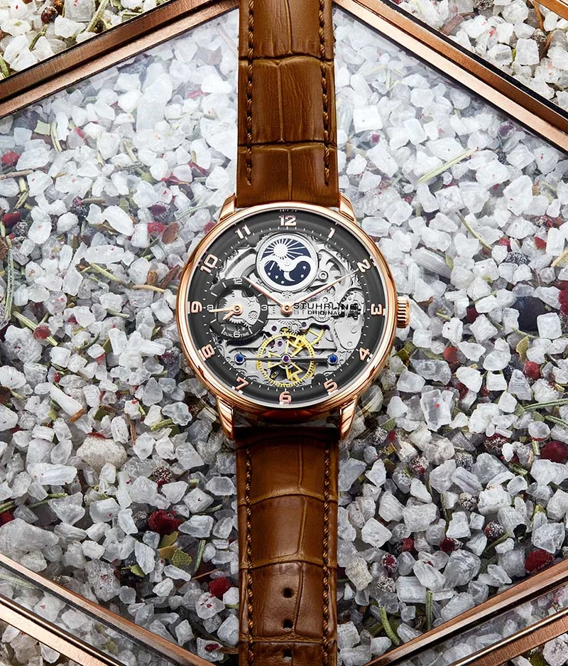 Stührling Precision Masterpiece 3925 Automatic Skeleton 40mm