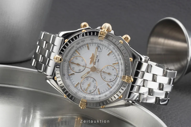 Breitling Chronomat chronograph steel / gold automatic men's watch B13050.1 [2502950]