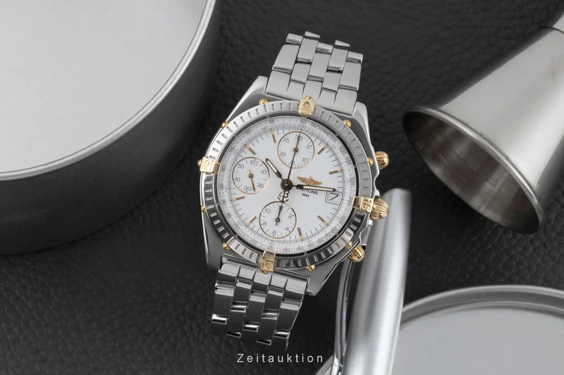 Breitling Chronomat chronograph steel / gold automatic men's watch B13050.1 [2502950]