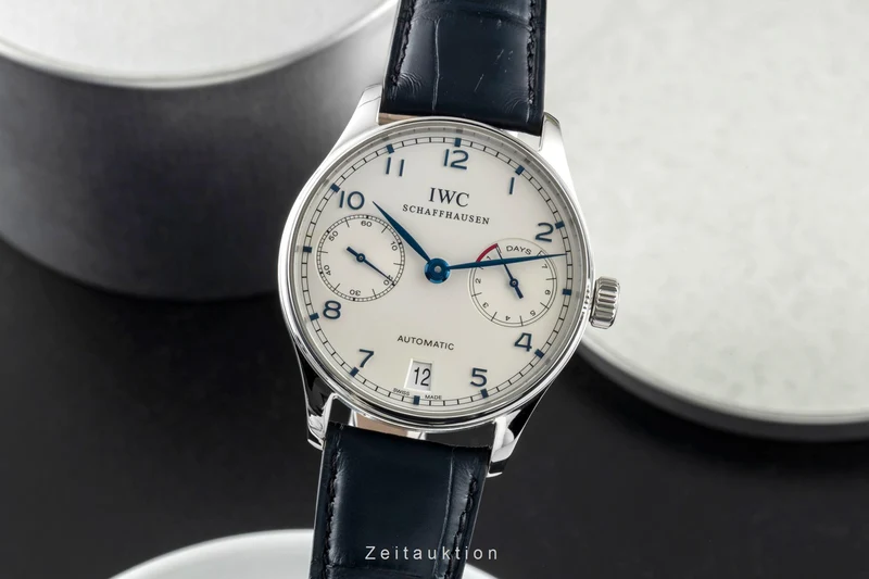 IWC Portugieser steel automatic men's watch IW500107 LP: 14000EUR [2600805]