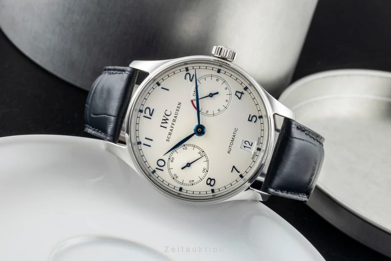 IWC Portugieser steel automatic men's watch IW500107 LP: 14000EUR [2600805]