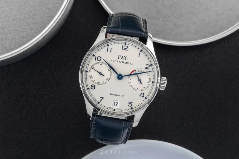 IWC Portugieser steel automatic men's watch IW500107 LP: 14000EUR [2600805]