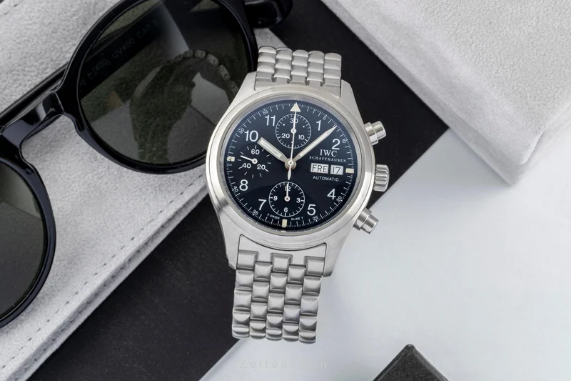 IWC Fliegerchronograph chronograph steel automatic men's watch IW370605 [2600687]