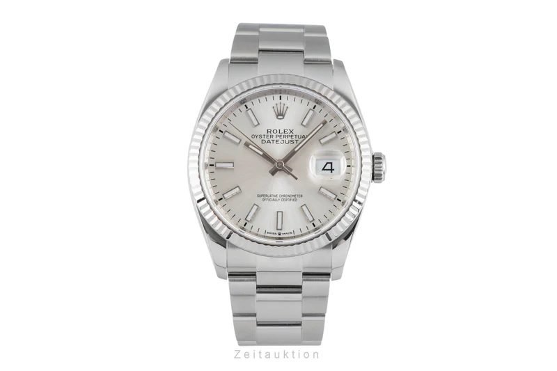Rolex Datejust steel / white gold automatic men's watch 126234 [2601197]