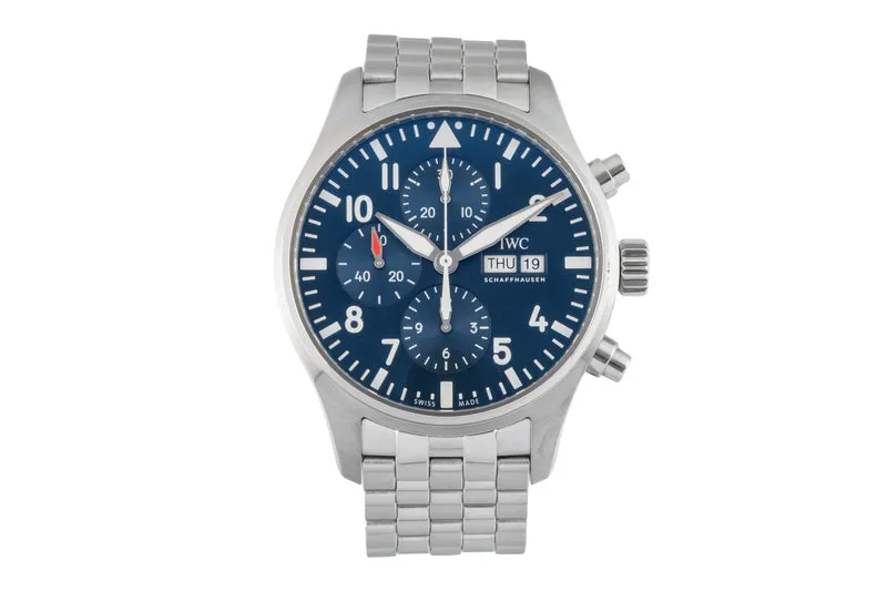 IWC Fliegerchronograph chronograph steel automatic men's watch IW377717 LP: 8800EUR [2601016]