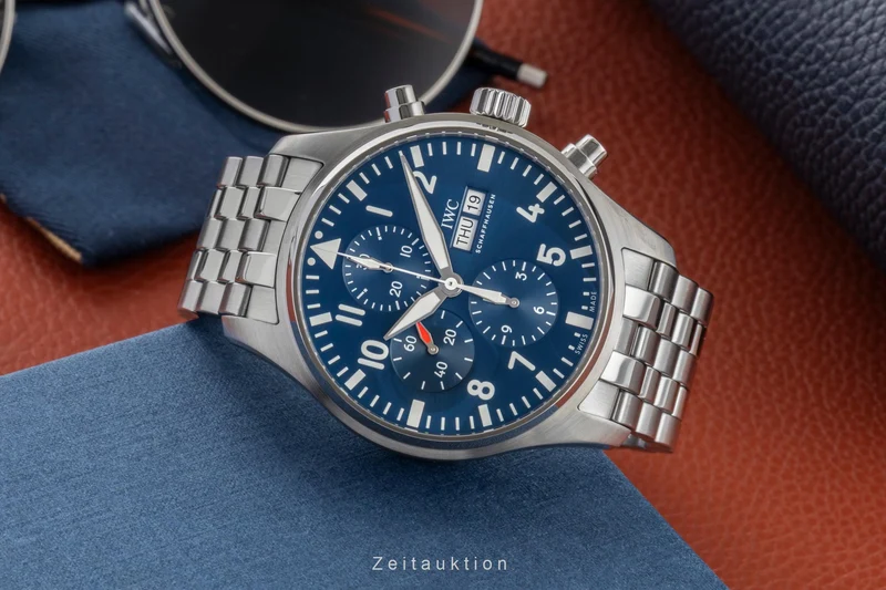 IWC Fliegerchronograph chronograph steel automatic men's watch IW377717 LP: 8800EUR [2601016]
