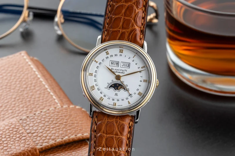 Blancpain Villeret steel / gold automatic men's watch 6595 [2600983]