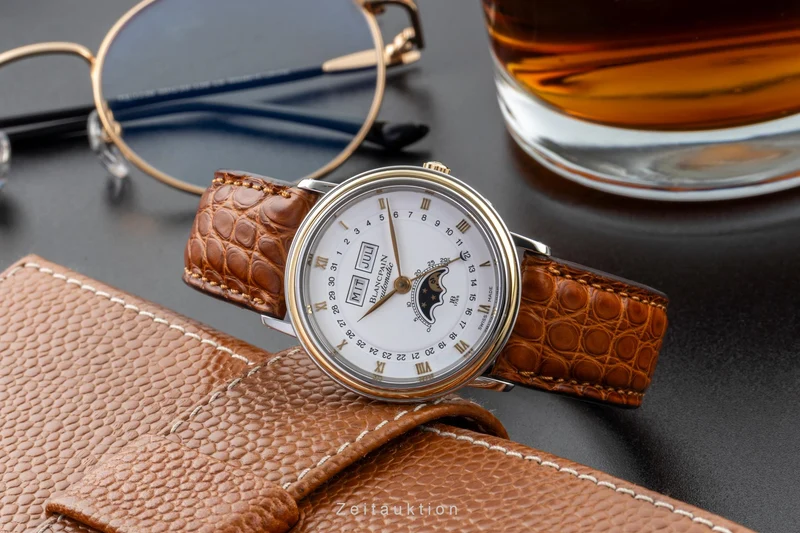 Blancpain Villeret steel / gold automatic men's watch 6595 [2600983]