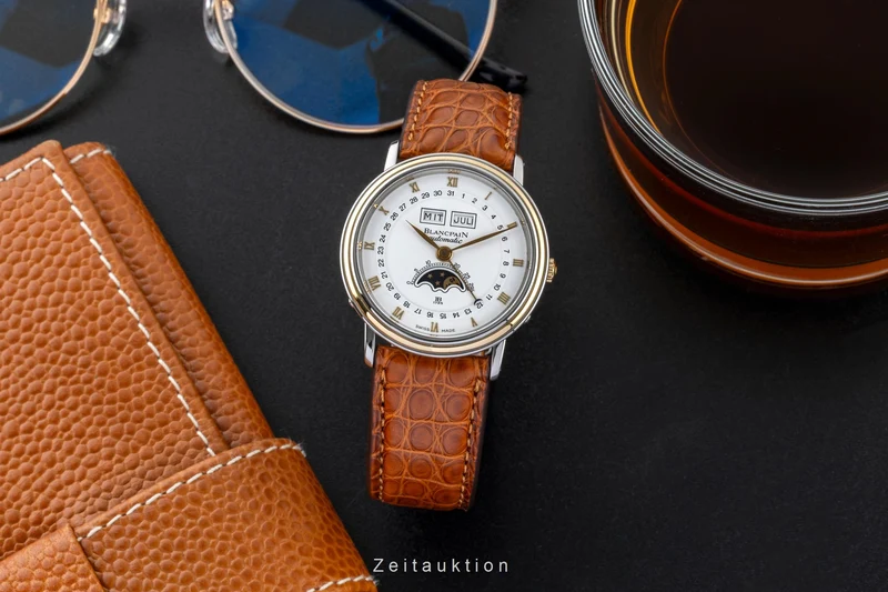 Blancpain Villeret steel / gold automatic men's watch 6595 [2600983]