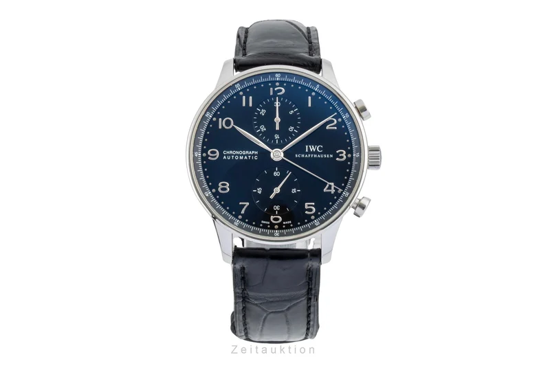 IWC Portugieser chronograph steel automatic men's watch IW371447 LP: 9100EUR [2600933]