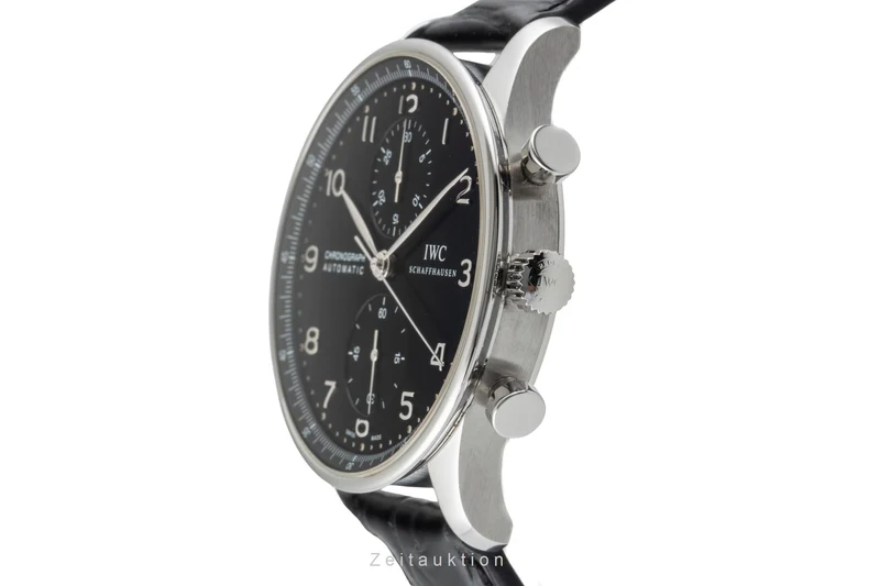 IWC Portugieser chronograph steel automatic men's watch IW371447 LP: 9100EUR [2600933]