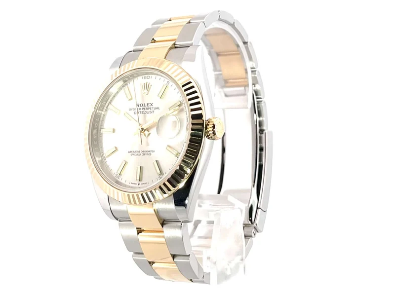 Rolex Datejust 41 Edelstahl Gelbgold 126333 Silber