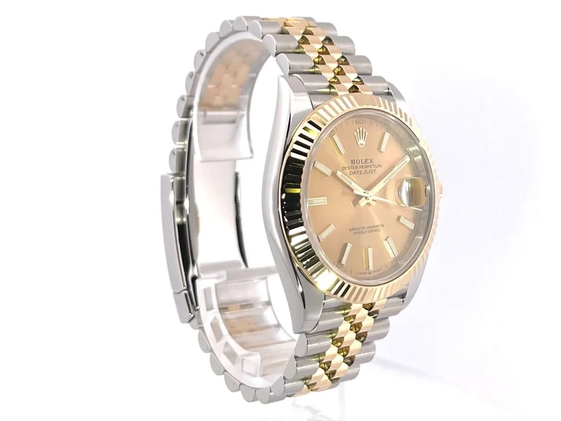 Rolex Datejust 41 Edelstahl Gelbgold 126333 Champagner Jubile-Band