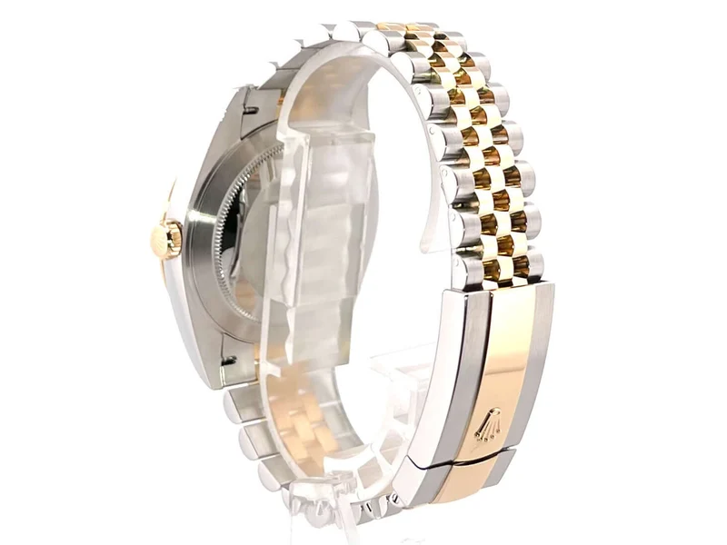 Rolex Datejust 41 Edelstahl Gelbgold 126333 Schwarz DIA Jubile-Band