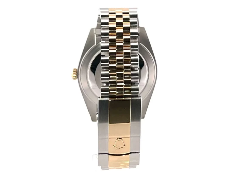 Rolex Datejust 41 Edelstahl Gelbgold 126333 Schwarz DIA Jubile-Band