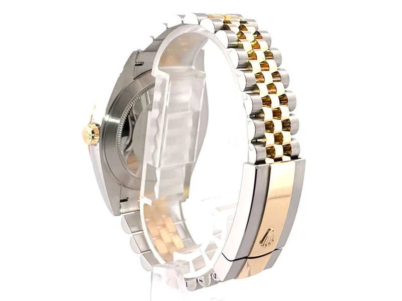 Rolex Datejust 41 Edelstahl Gelbgold 126333 Schwarz DIA Jubile-Band