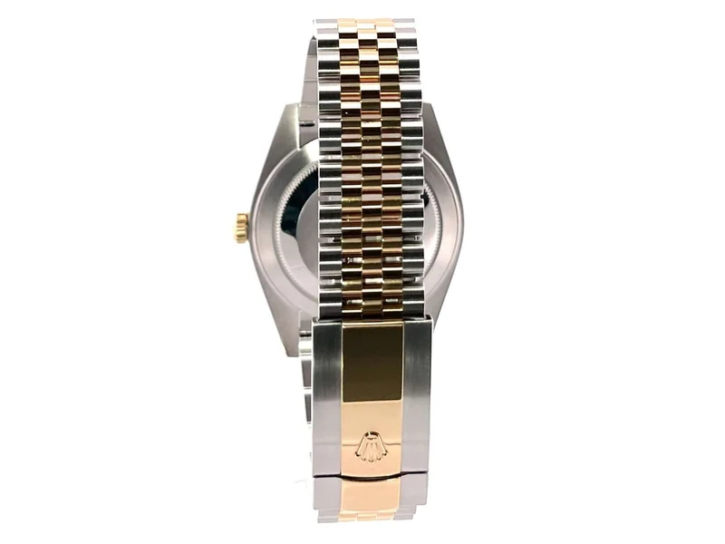 Rolex Datejust 41 Edelstahl Gelbgold 126333 Schwarz Jubile-Band