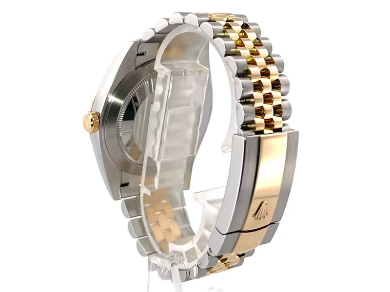 Rolex Datejust 41 Edelstahl Gelbgold 126333 Schwarz Jubile-Band