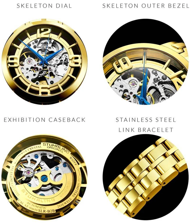 Stührling Winchester 44 Elite 165B2B Automatic 44mm Skeleton