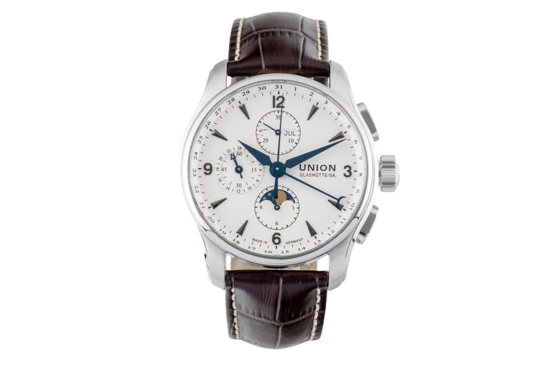 Union Glashütte Belisar chronograph steel automatic men's watch D002.425.16.037.00 LP: 3600EUR [2601168]