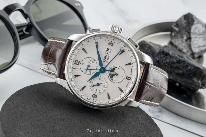 Union Glashütte Belisar chronograph steel automatic men's watch D002.425.16.037.00 LP: 3600EUR [2601168]