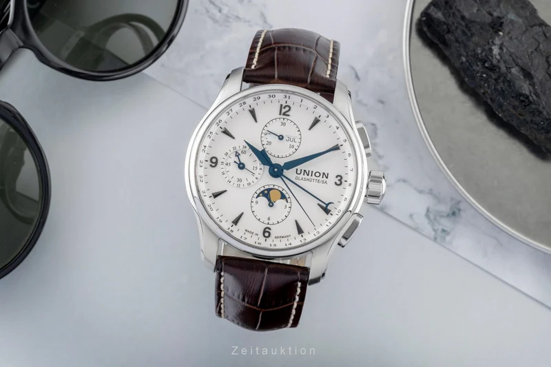 Union Glashütte Belisar chronograph steel automatic men's watch D002.425.16.037.00 LP: 3600EUR [2601168]