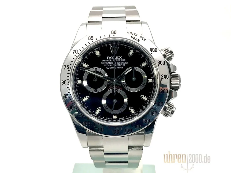 Rolex Daytona Edelstahl 116520 Zifferblatt Schwarz aus 2013