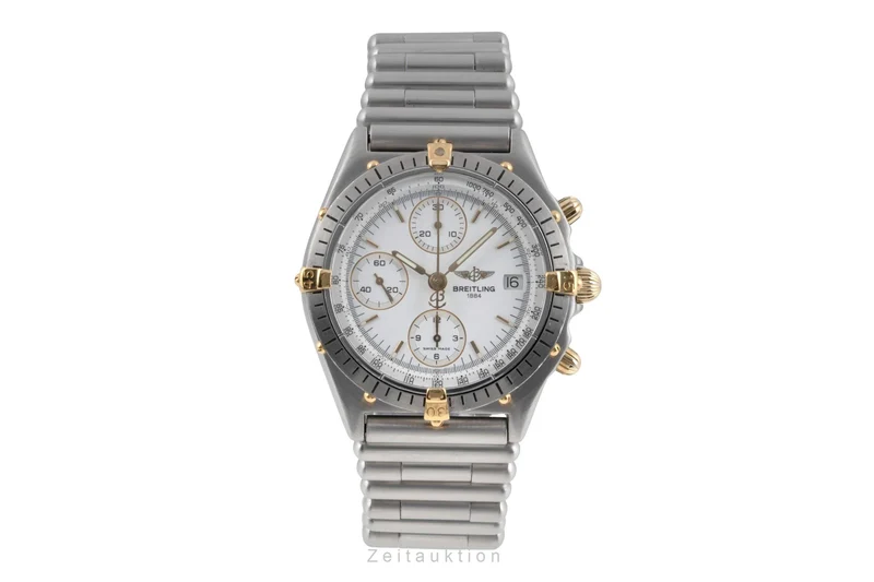 Breitling Chronomat chronograph steel / gold automatic men's watch 81950 A [2600709]